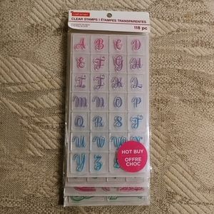 New set of clear crafting stamps
